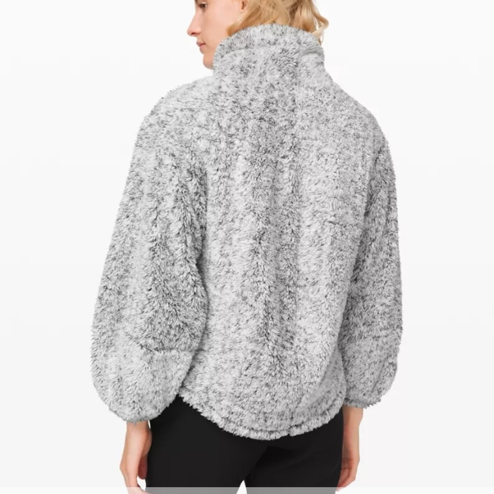Lululemon restore Sherpa pullover Cozy Gray Women's Sweater